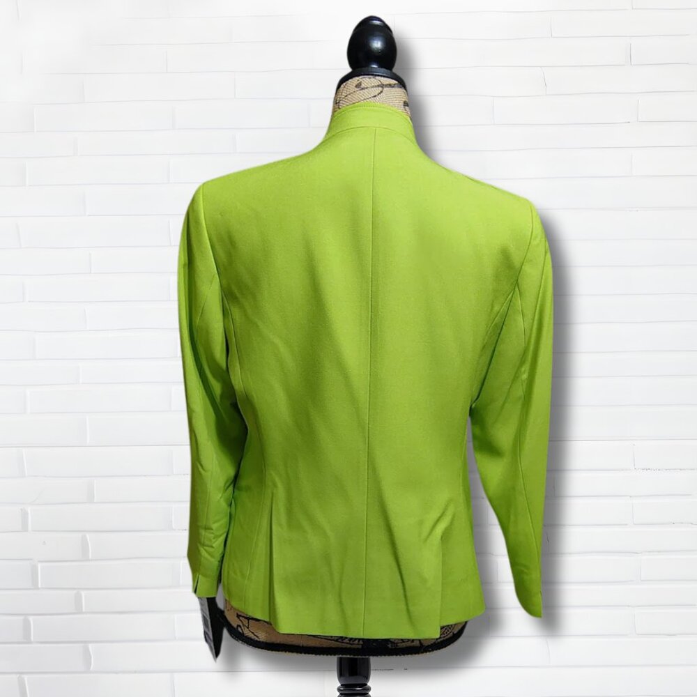 Evan-Picone Black Label Kiwi Crepe Blazer Jacket 6 NWT - Picture 2 of 12